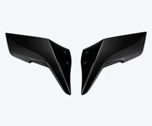 IM Racings H2R Style Glossy Black ABS Winglets – OEM Size | Compatible with Kawasaki Ninja H2, ZX-10R & ZX-6R