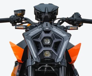 Super Duke 1390 Inspired LED Headlight for KTM Duke 125 / 200 / 250 / 390 – ABS Housing, RGB DRL, White & Yellow High Beam + Low Beam